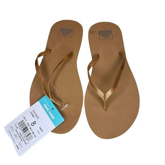 NWT Reef Bliss Nights Copper Women’s Size 8 Sandal - Picture 2 of 4